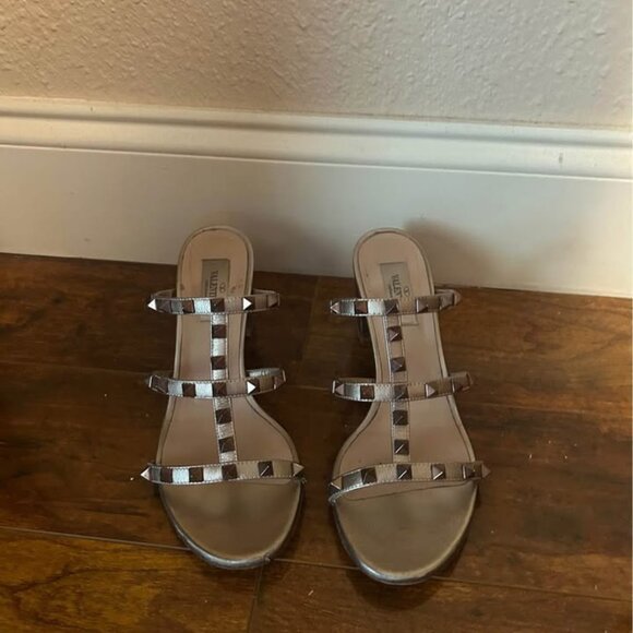Valentino Rockstud Caged 60 Leather Sandals - Picture 1 of 2